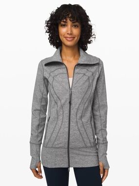 Lululemon athletica Grey Full-Zip Athletic Jacket